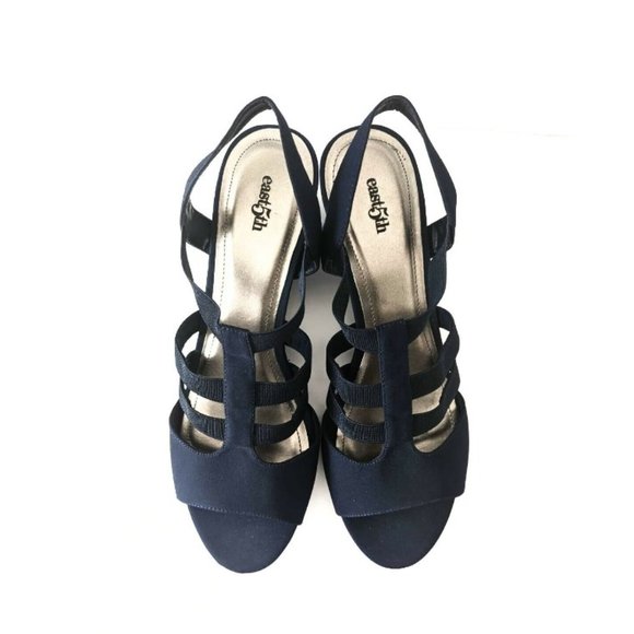 Chaussures à Talon Compensé East 5th - Noir - Boucle - Taille 8.5M US - Occasion